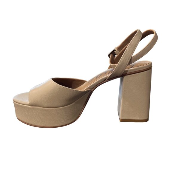 Zodiac Women's Priya Sandals Two-Piece Strap Block Heel Beige Size 8.5 NEW - Picture 8 of 10
